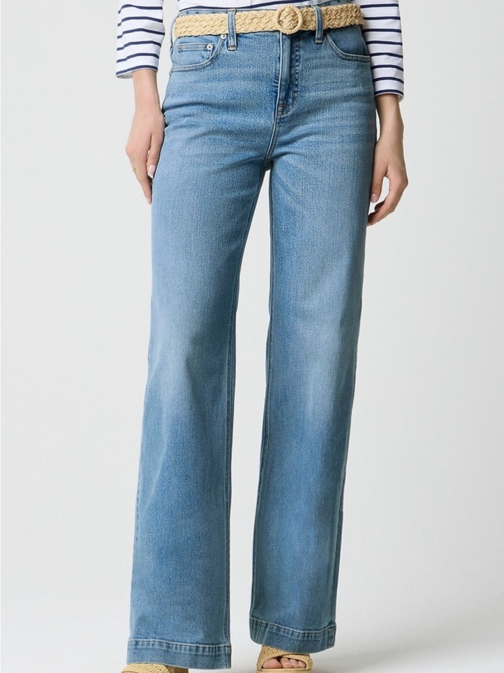 NWT JCrew Light Wash Wide Leg Jeans size 27